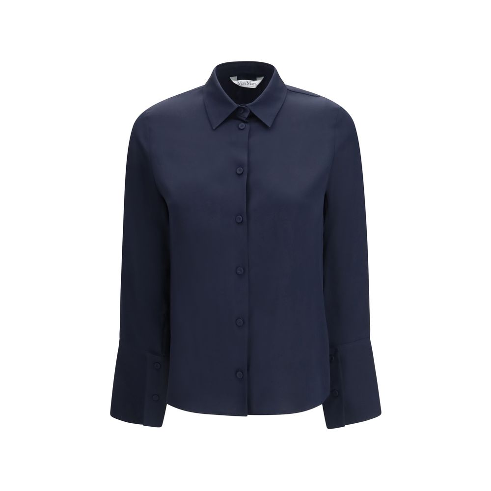 Blue Silk Shirt
