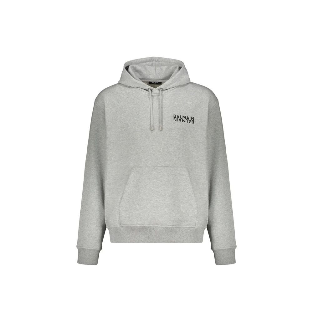Gray Cotton Hoodie