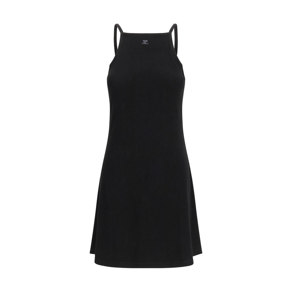 Black Viscose Casual Dress