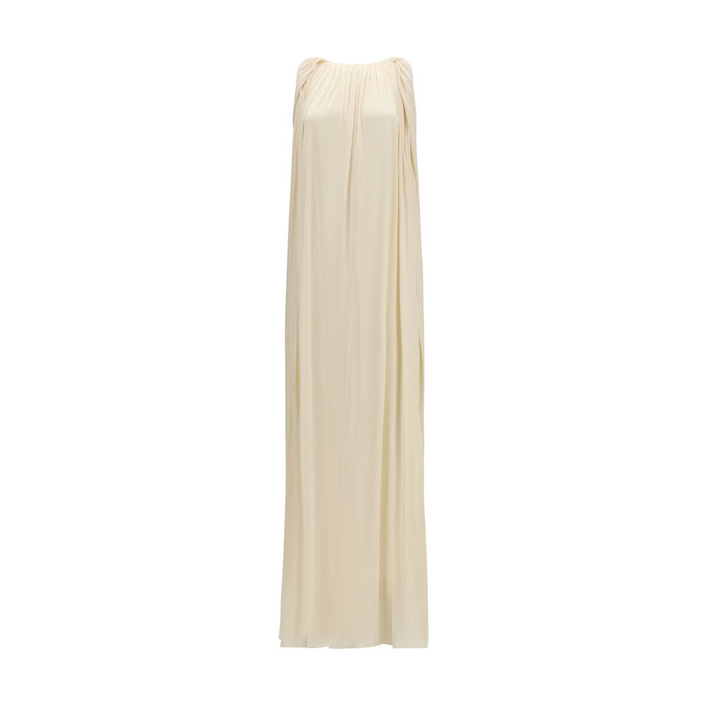 Beige Viscose Cocktail Dress