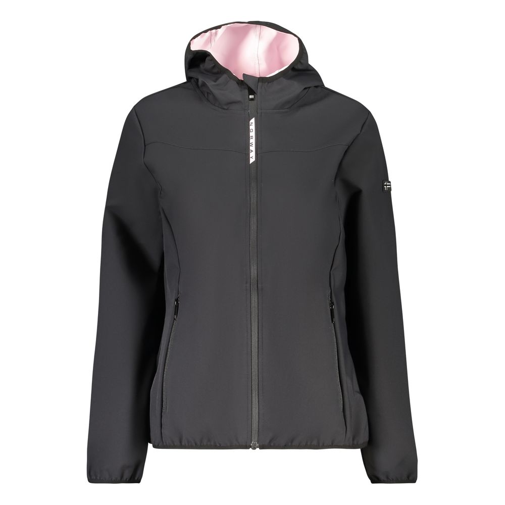 Black Polyester Women's Jacket