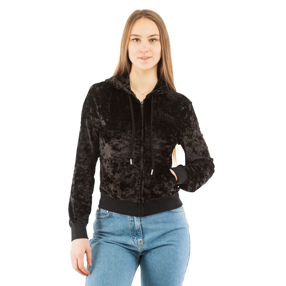 Black Polyester Sweatshirt