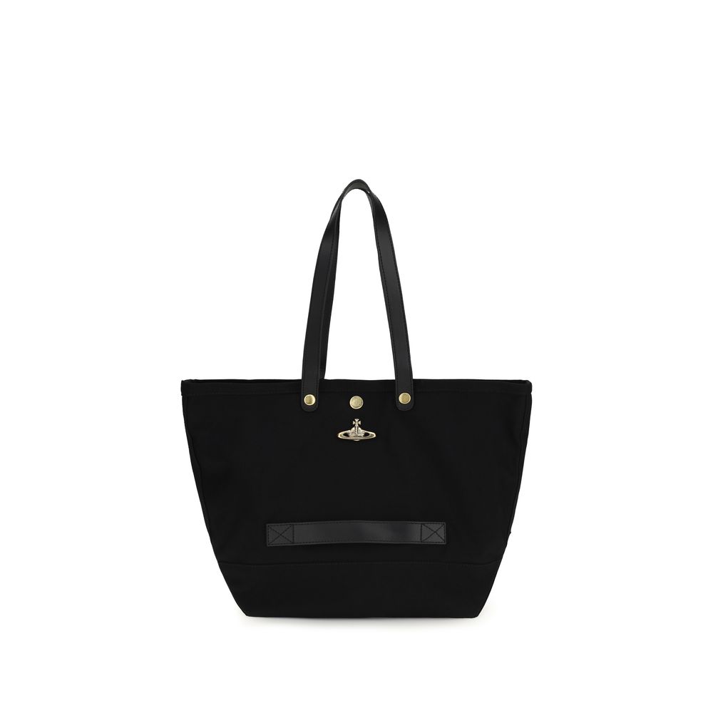 Black Polyester Shoulder Bag