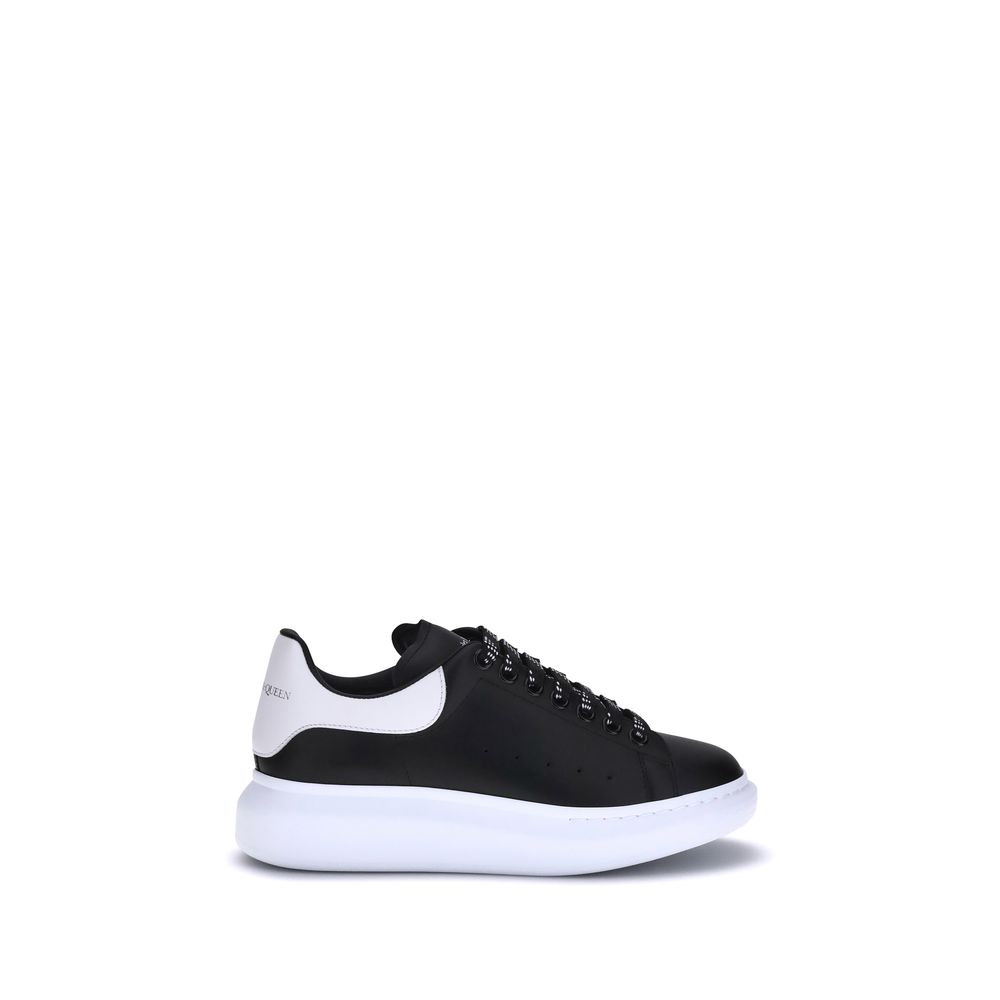 Black Calf Leather Bos Taurus Platform Sneakers