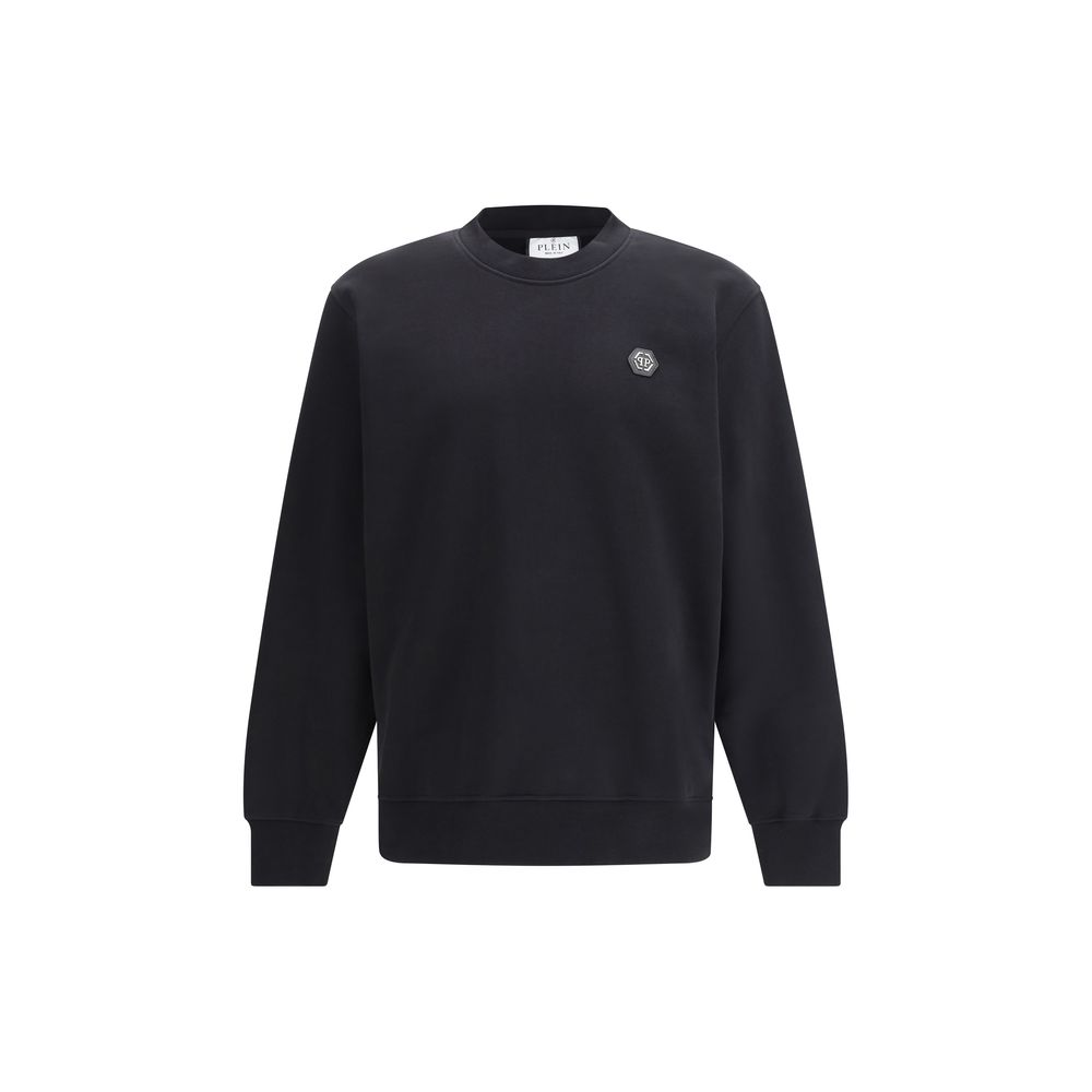 Black Cotton Sweatshirt