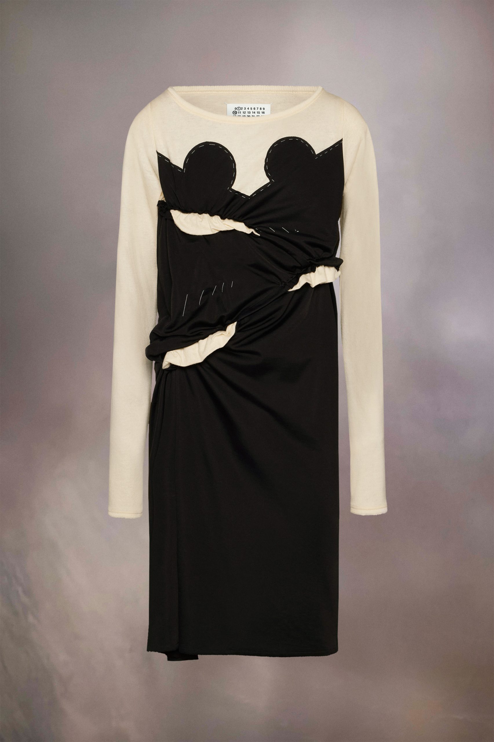 Black Fibres Midi Dress