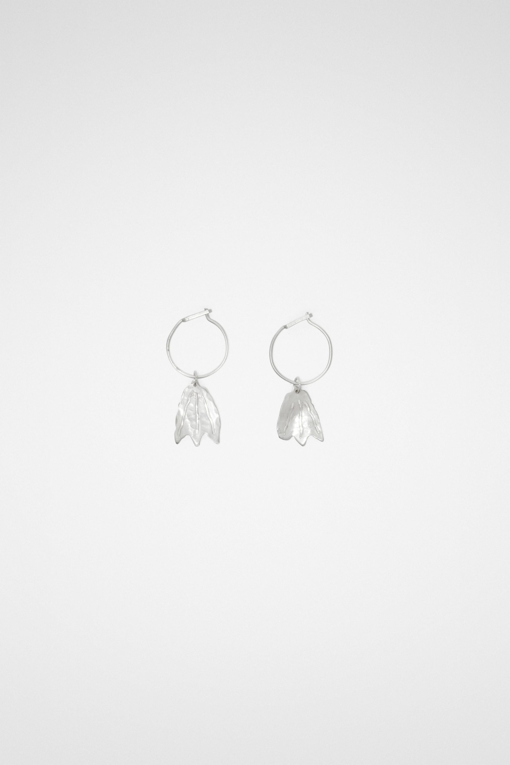Silver Fibres Earrings