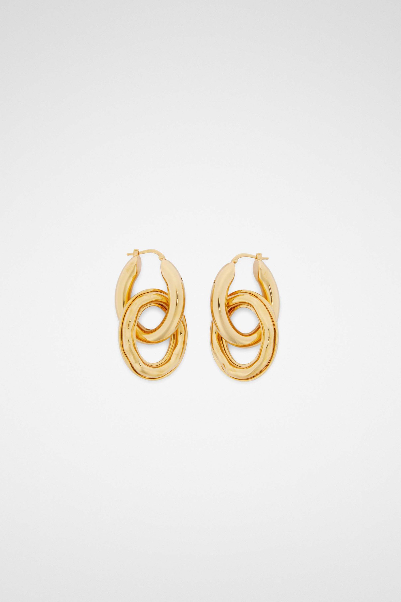 Gold Fibres Earrings