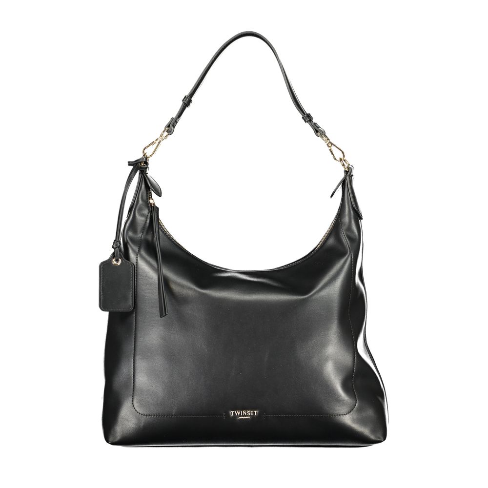 Nero Poliuretano Women Hobo Bag