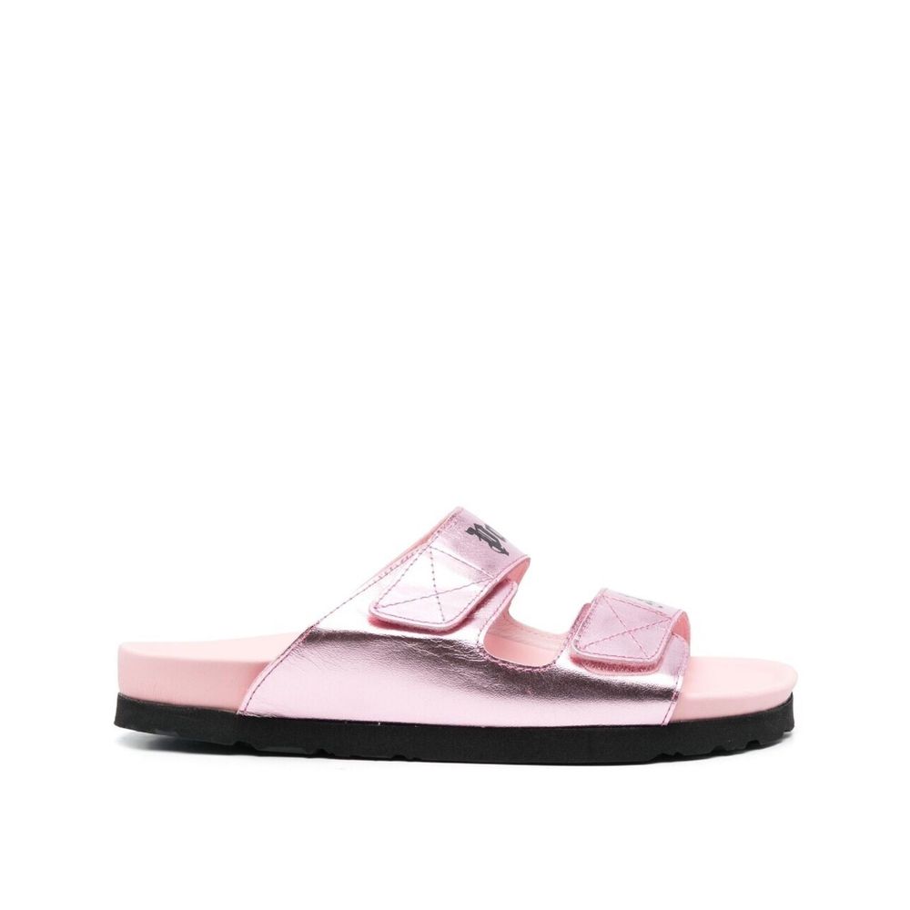 Multicolor Calfskin Strap-On Sandals