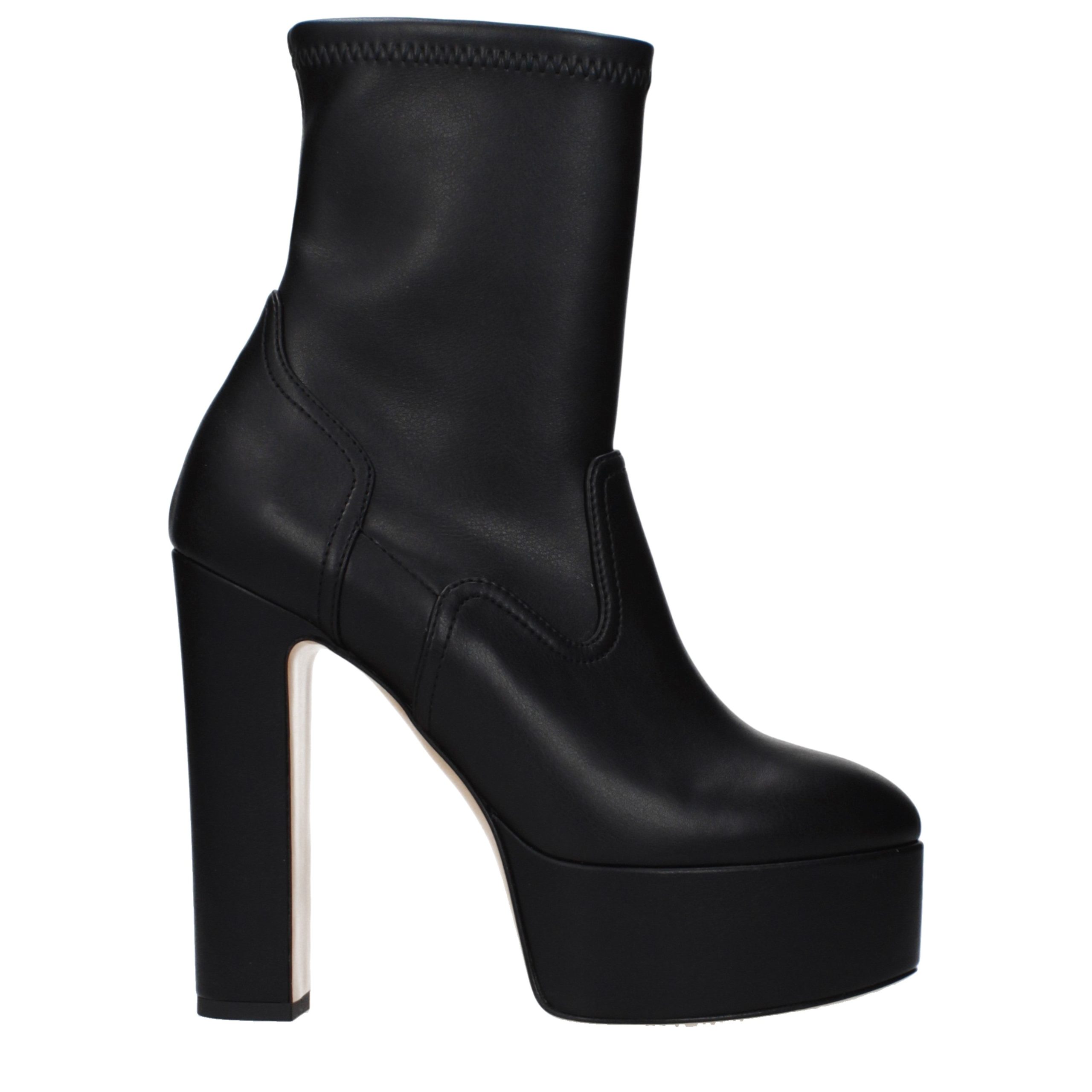 Black Leather Ankle Boots