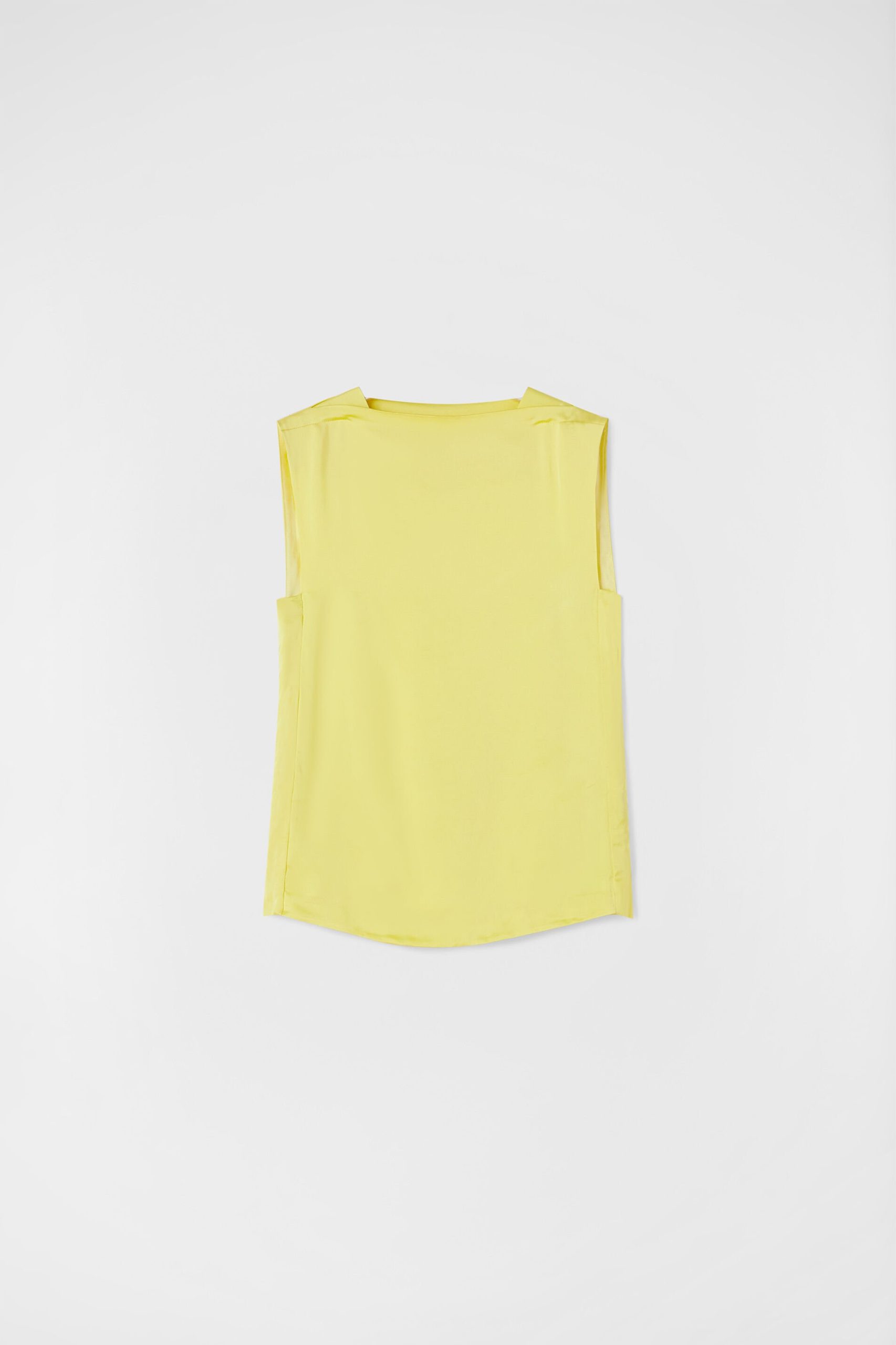 Yellow Fibres Tank Tops