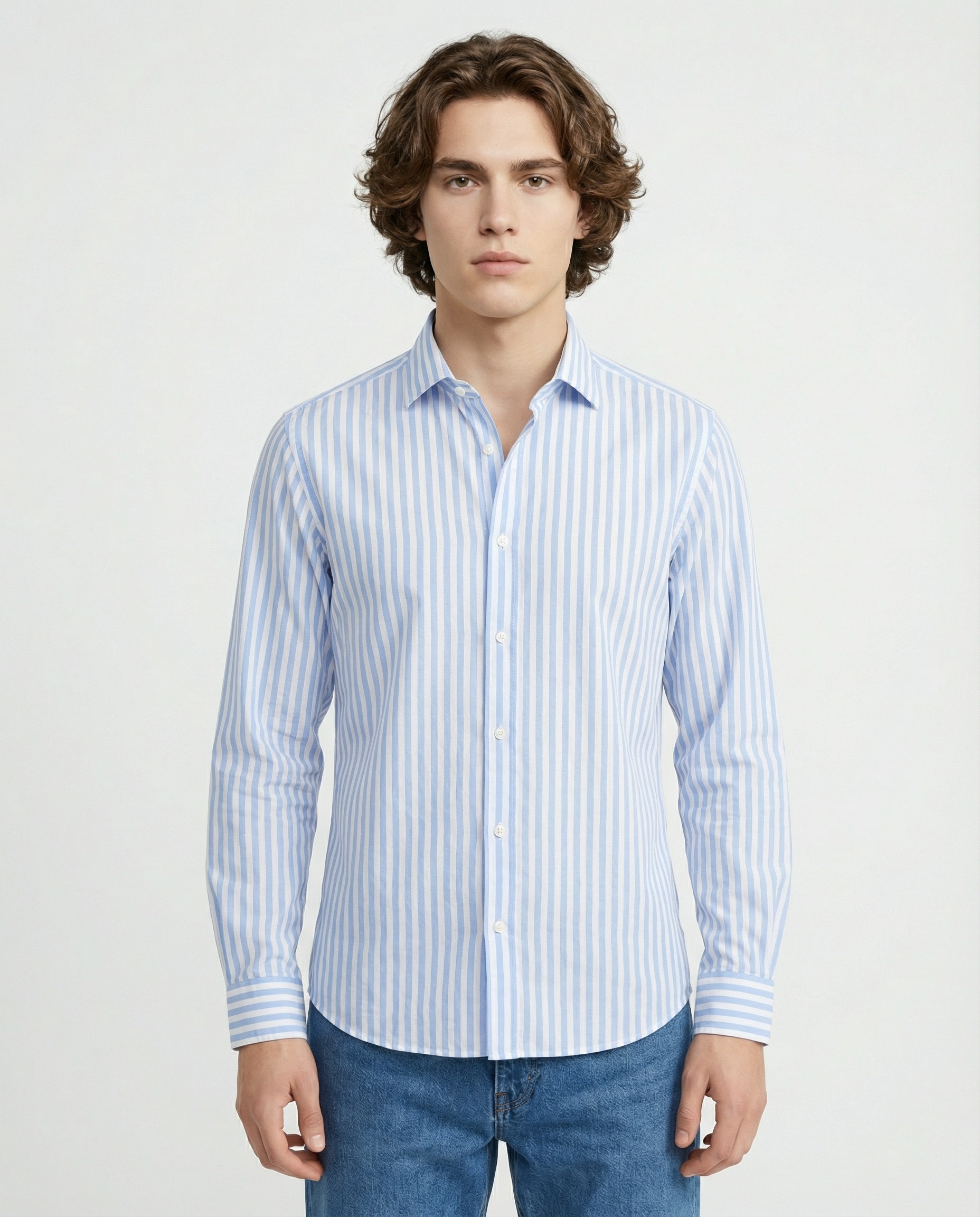 Blue Cotton Shirt