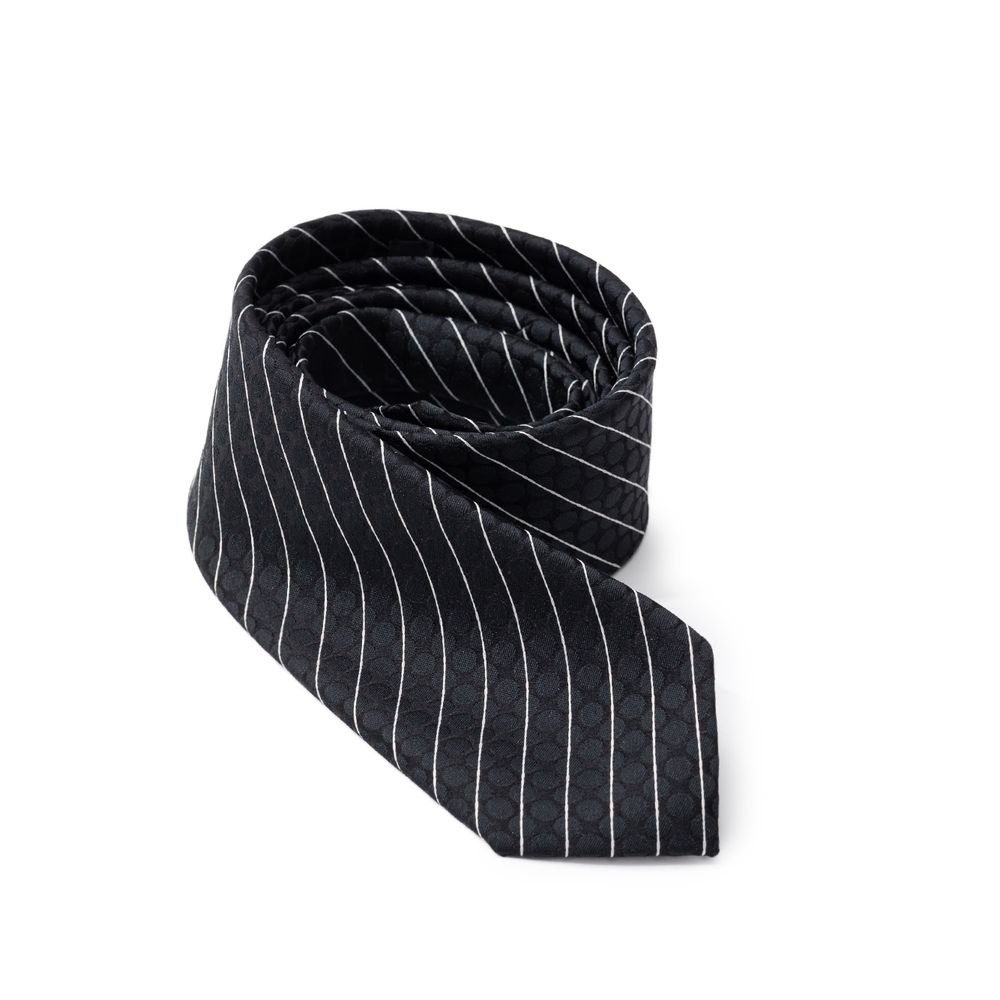 Black Polyester Tie