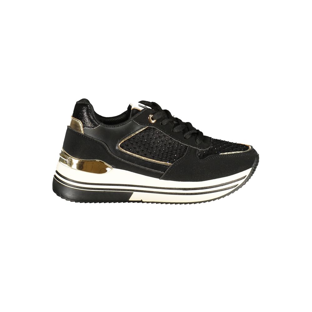 Blue Polyurethane Women Sneaker