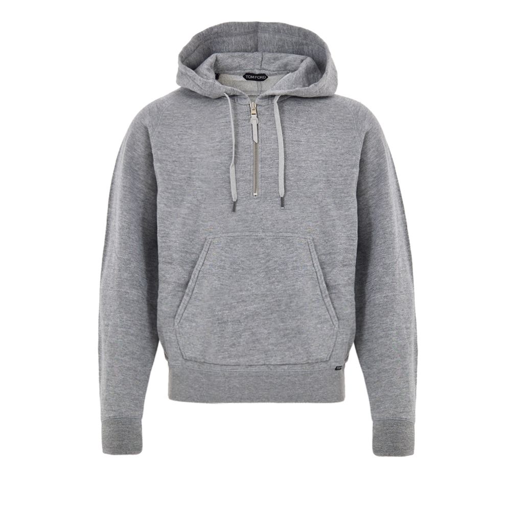 Gray Cotton Hoodie