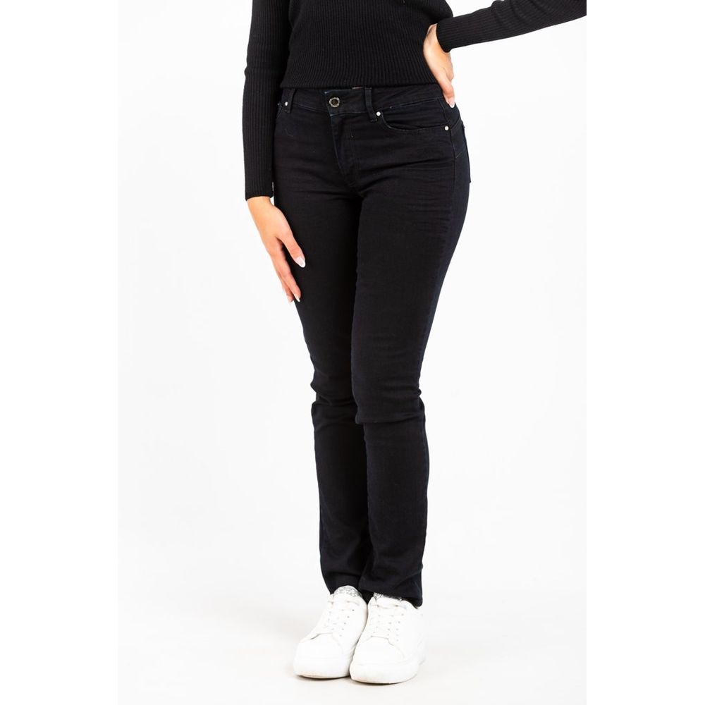 Black Cotton Slim Fit Jeans