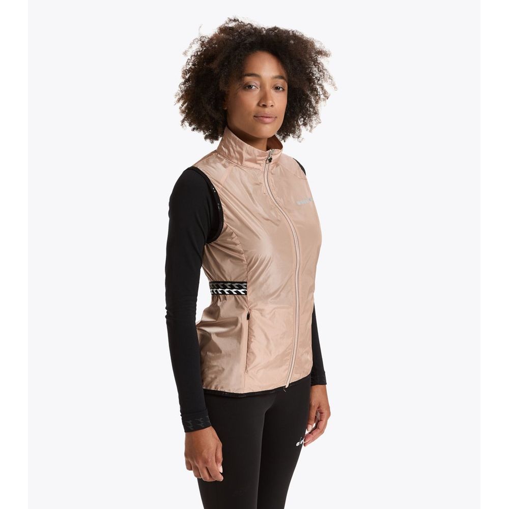 Pink Polyamide Waistcoat