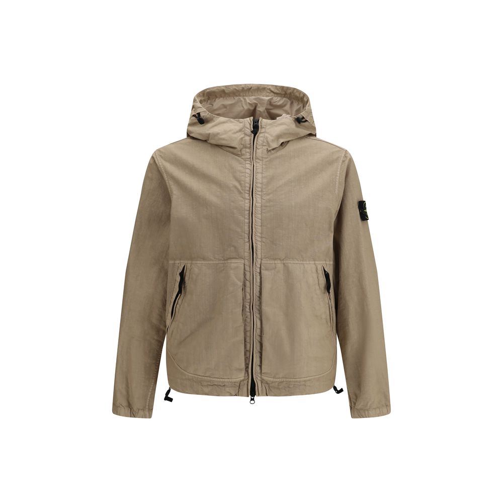 Brown Polyamide Shell Jacket