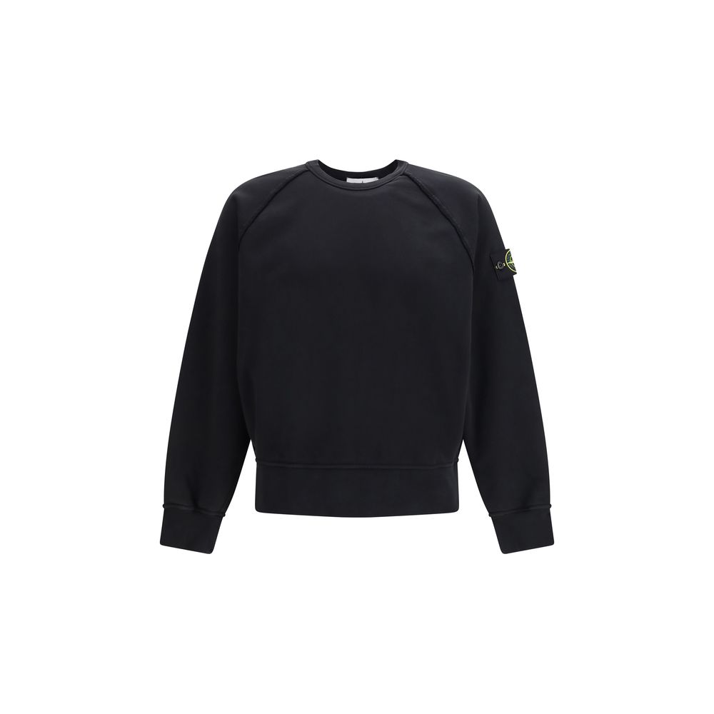 Black Cotton Sweatshirt