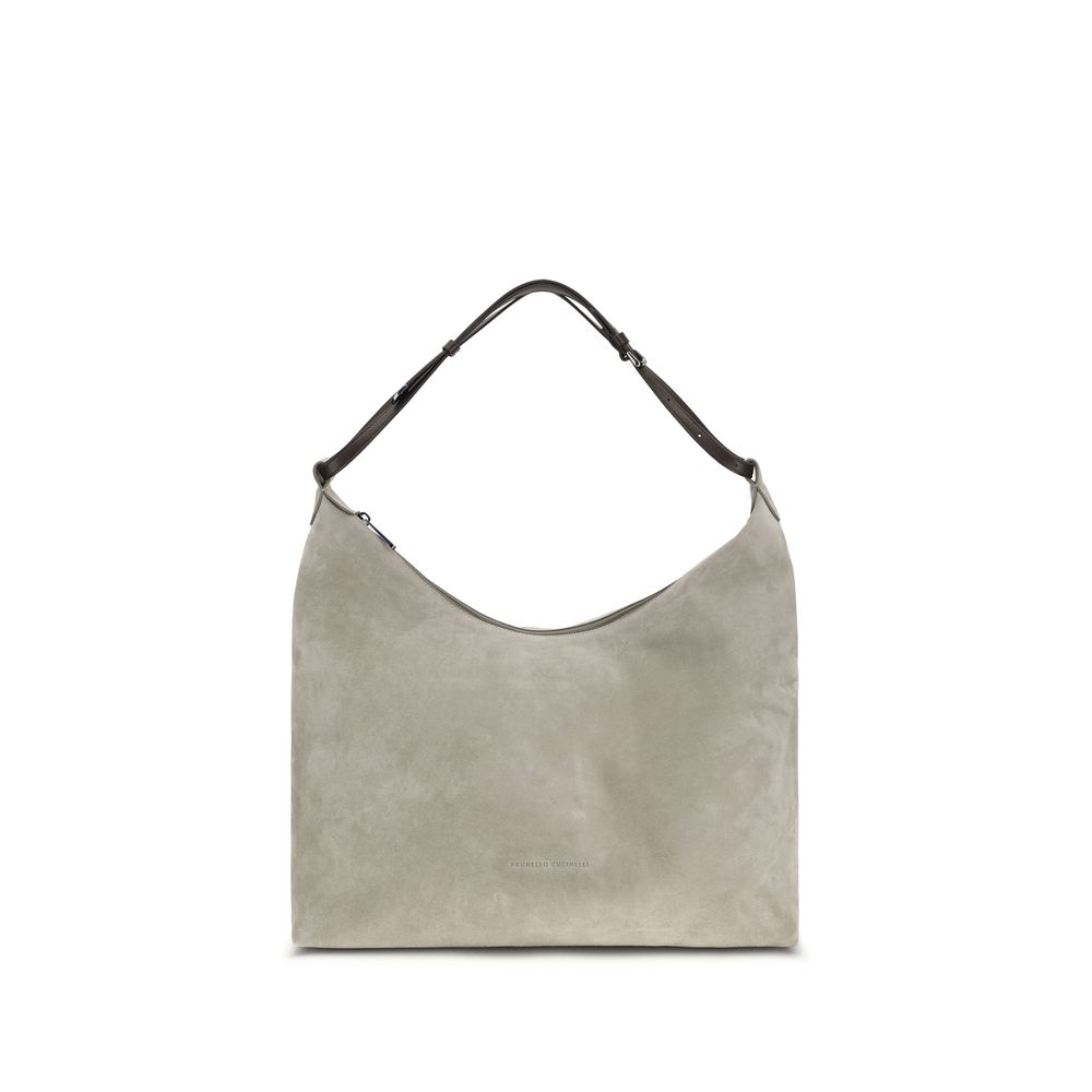 Gray Calf Leather Bos Taurus Shoulder Bag
