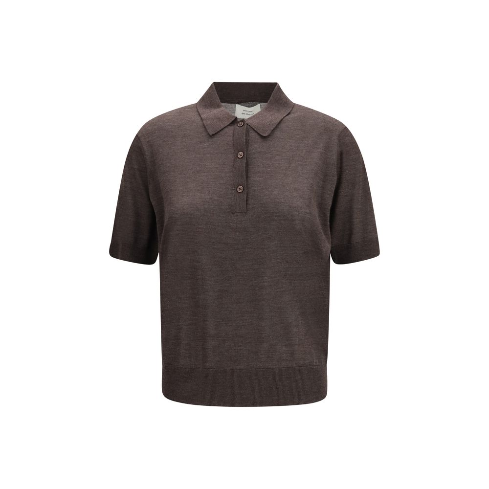 Brown Cashmere Polo Shirt