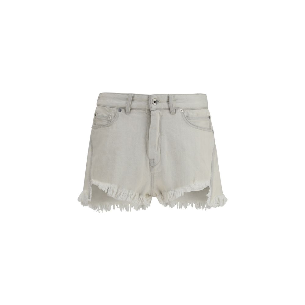Beige Cotton Bermuda Shorts