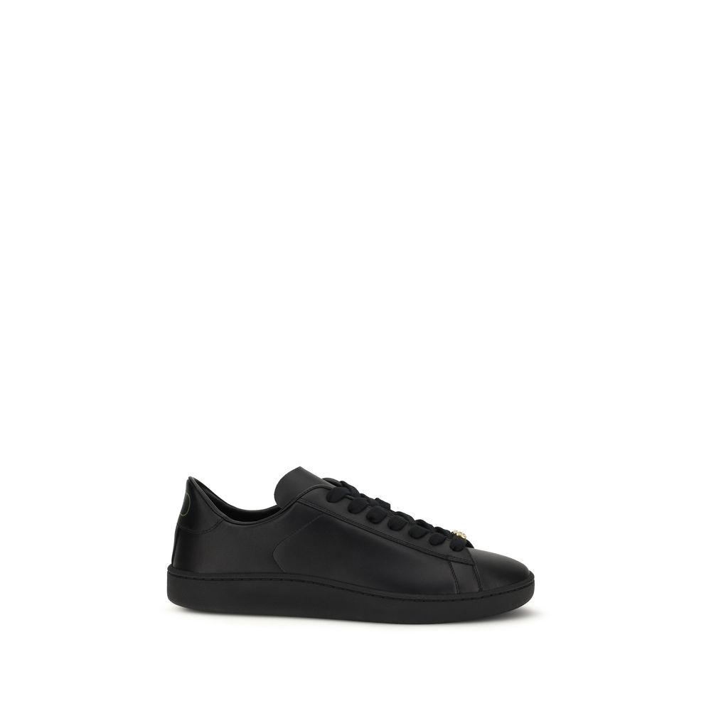 Black Calf Leather Bos Taurus Sneakers