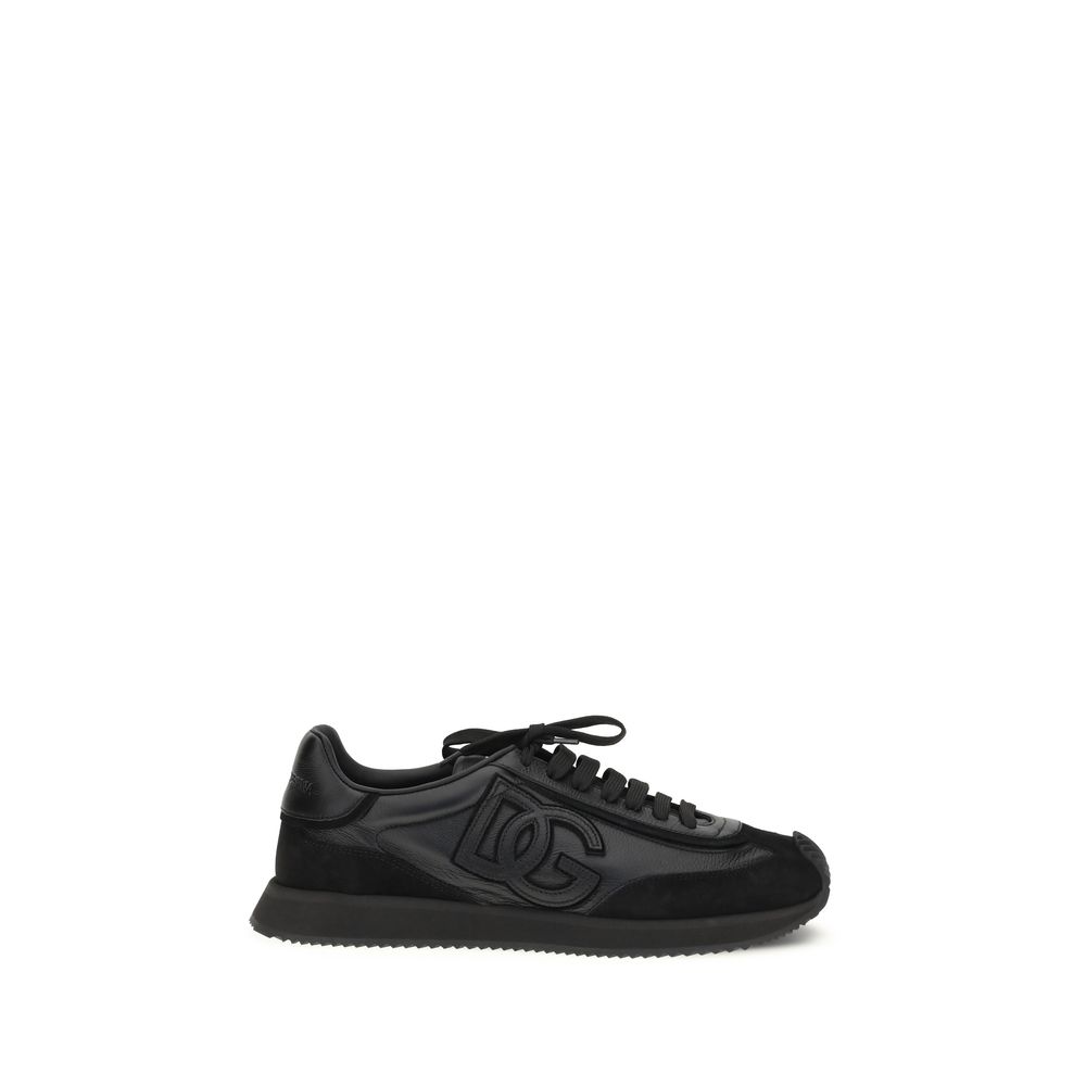 Black Calf Leather Bos Taurus Athletic Sneakers