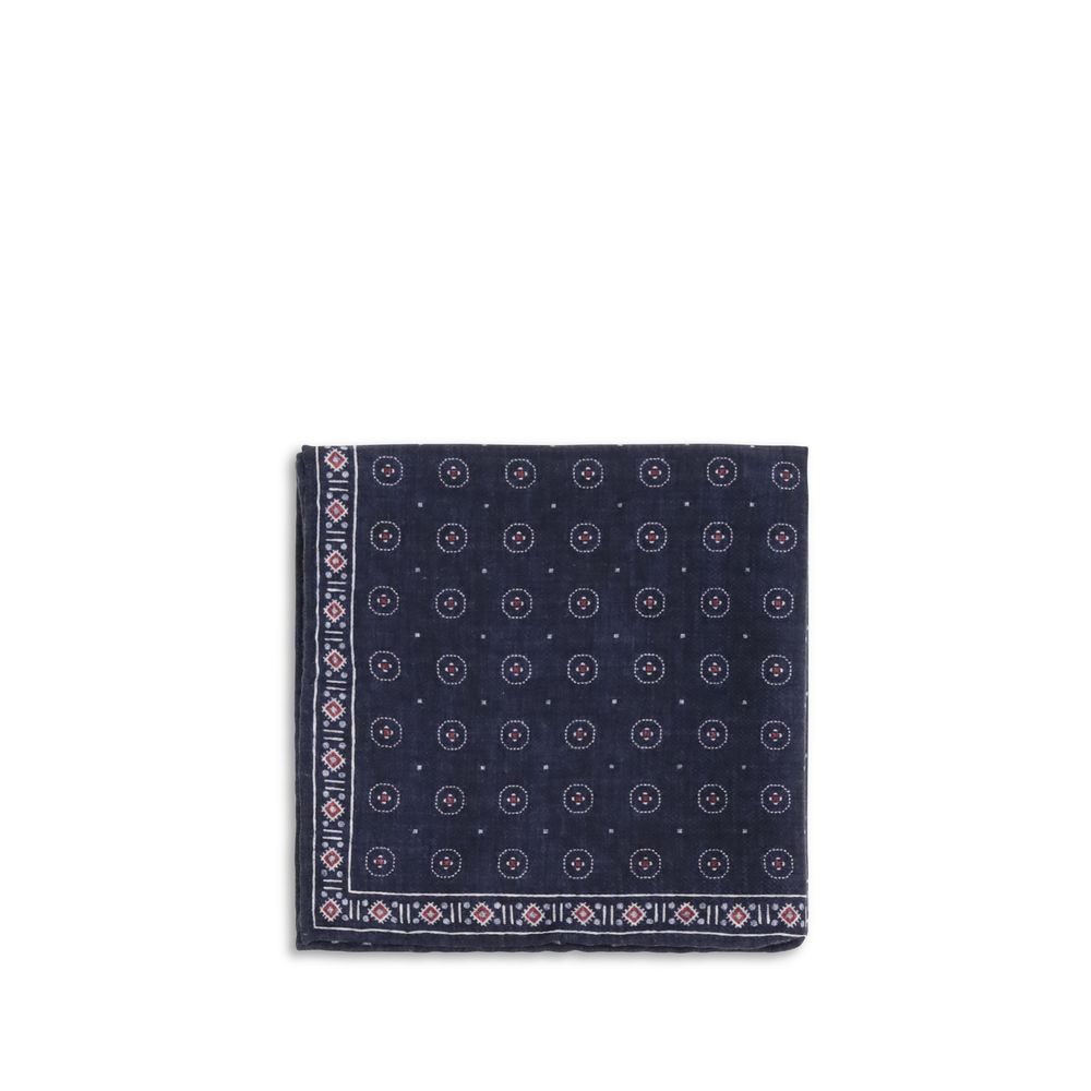 Blue Silk Pocket Square