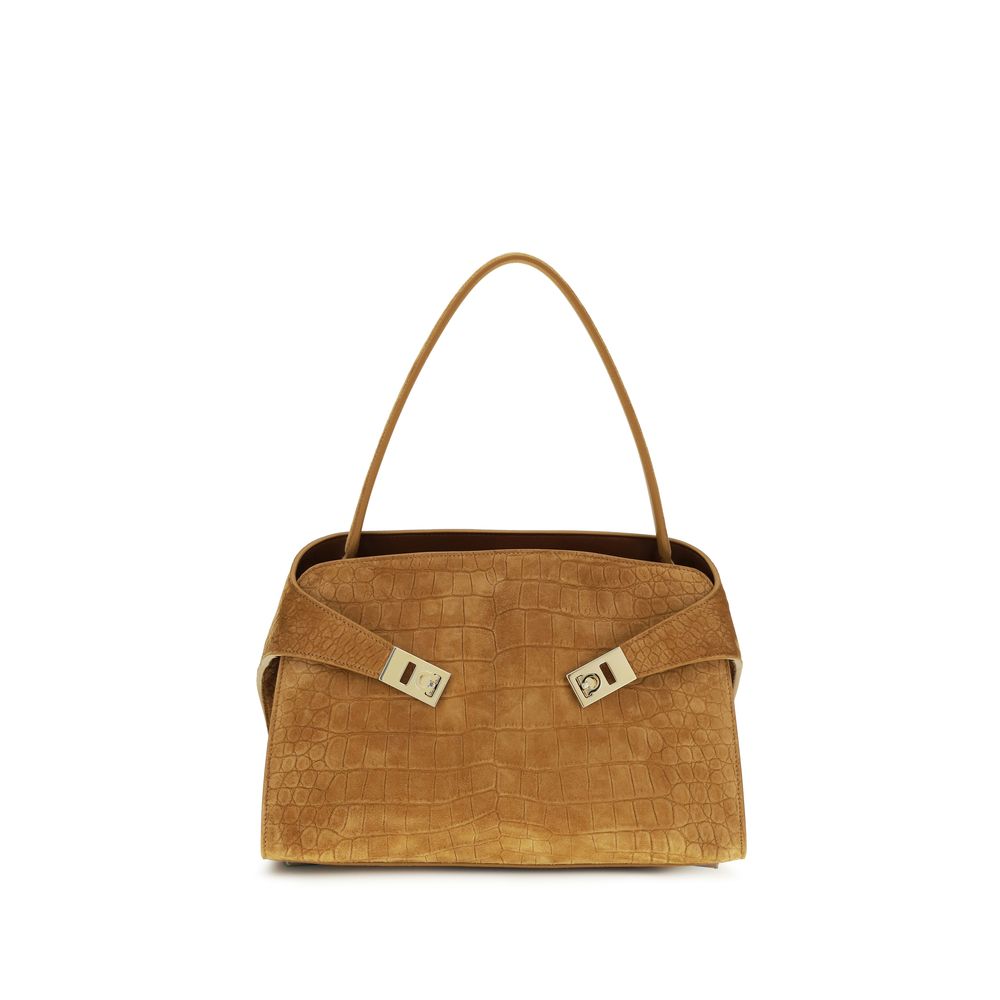 Ferragamo Beige Goatskin Shoulder Bag - Women