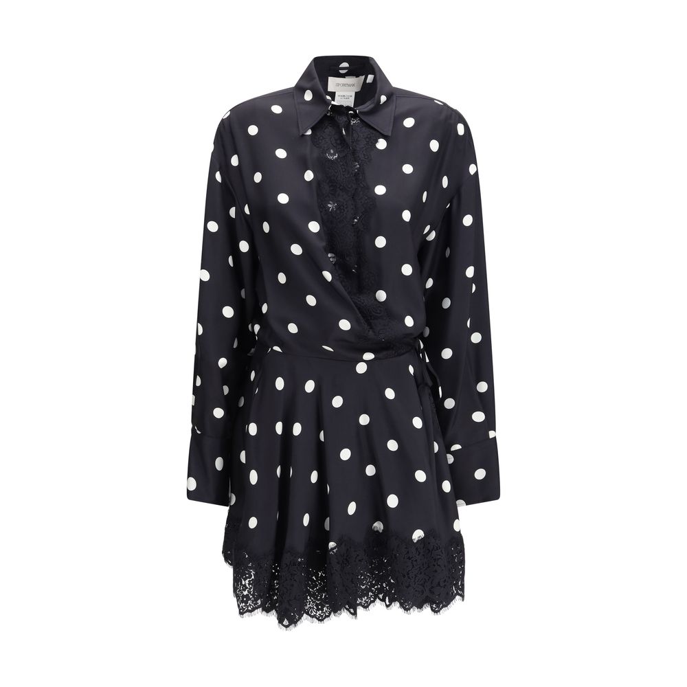 Black Silk Casual Dress