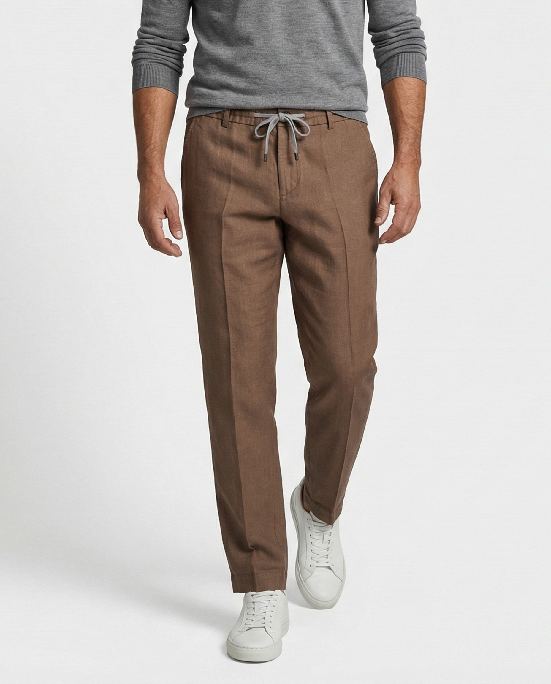 Brown Linen Pants