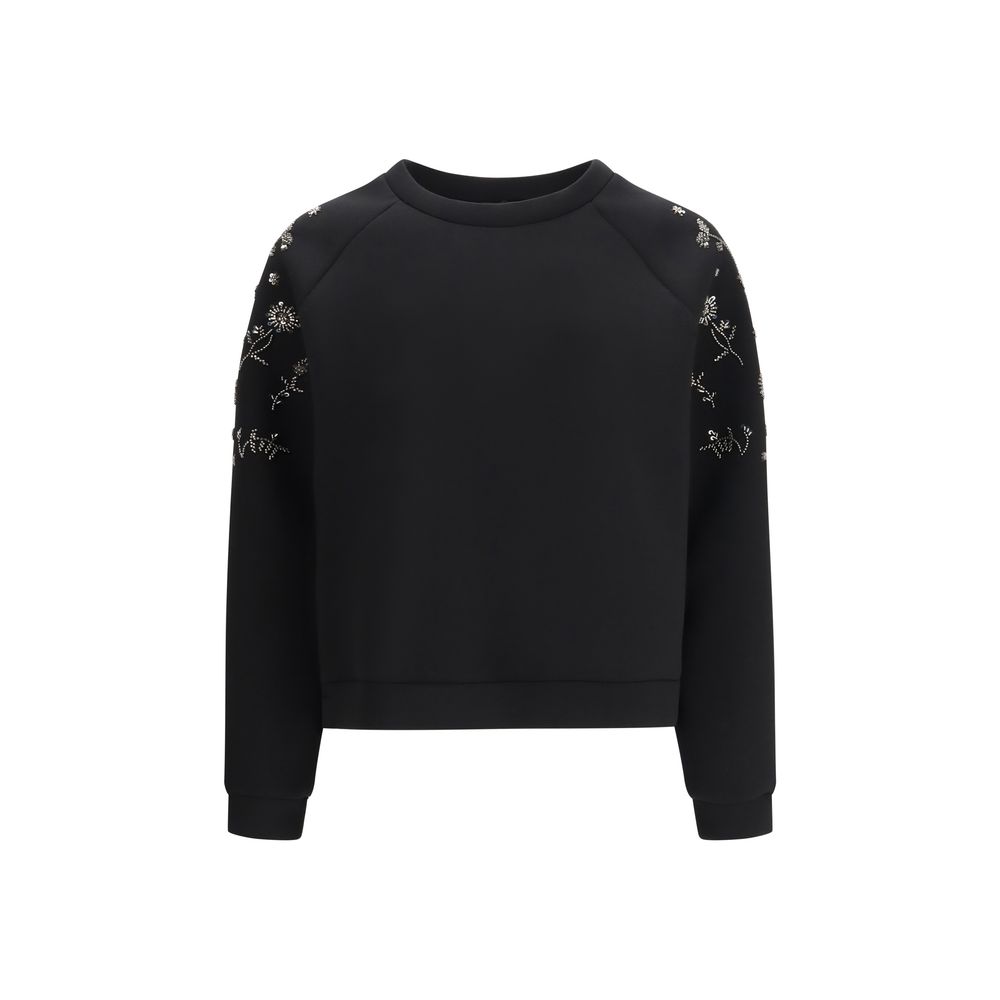 Black Polyester Sweatshirt