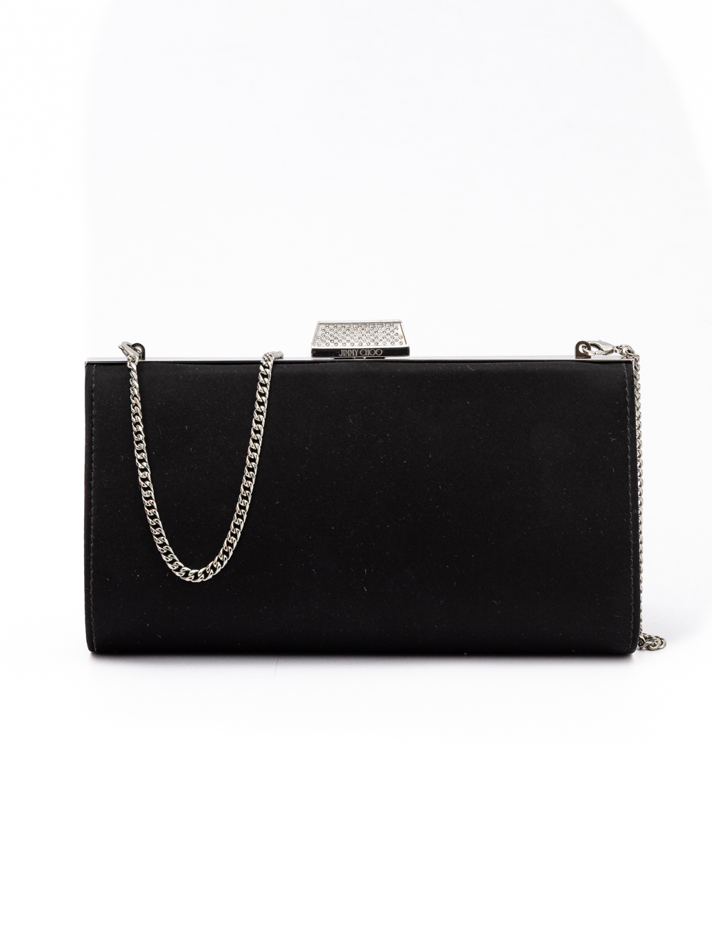 Black Satin Crossbody Bag