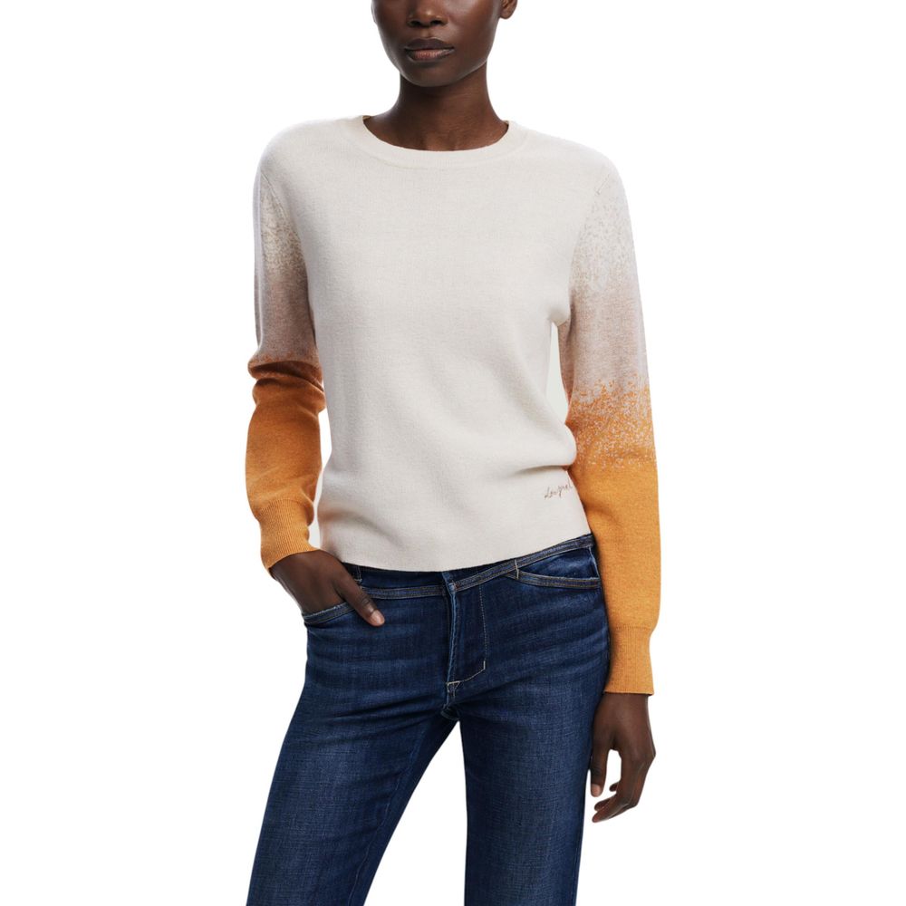 Beige Viscose Sweatshirt