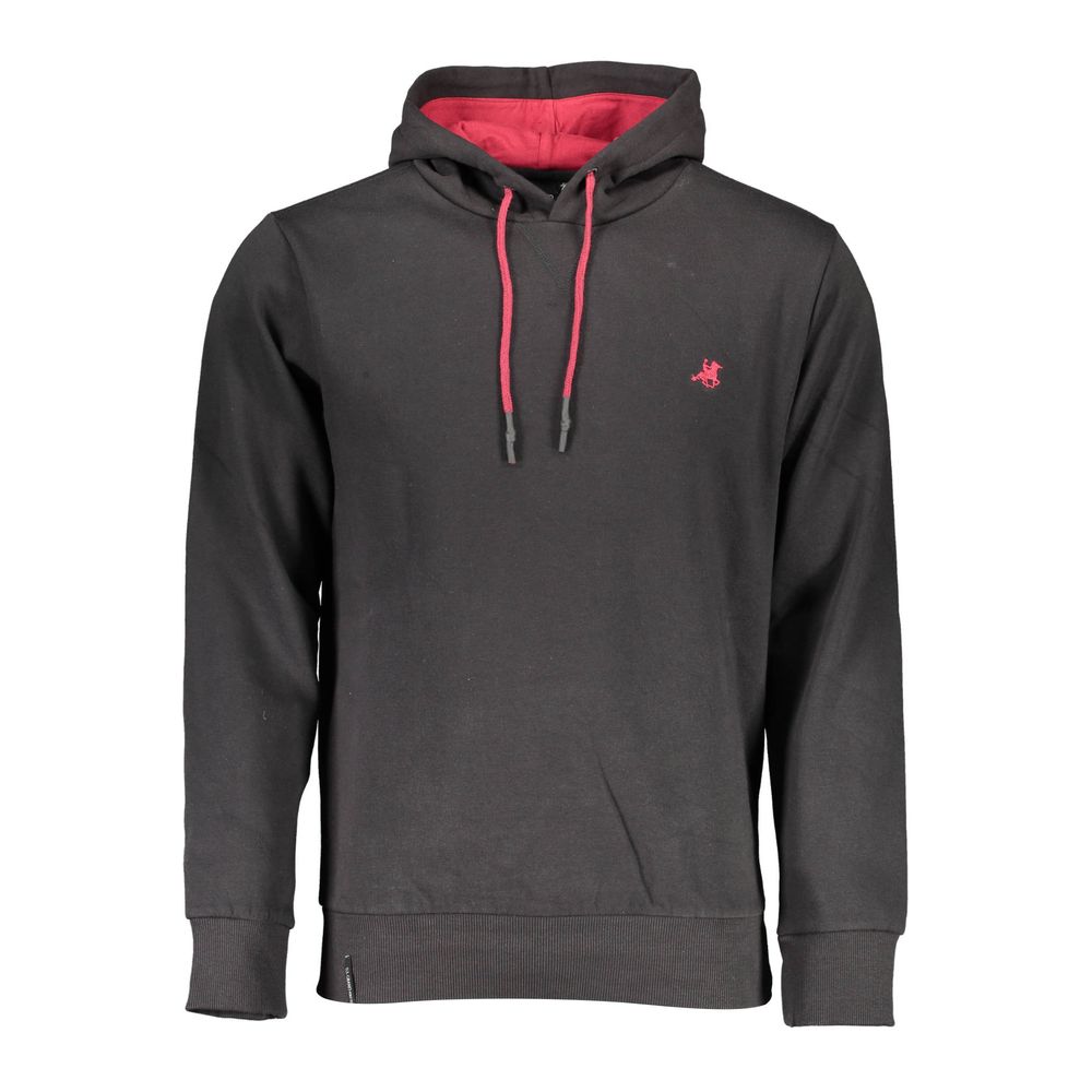 Black Cotton Mens Sweatshirt