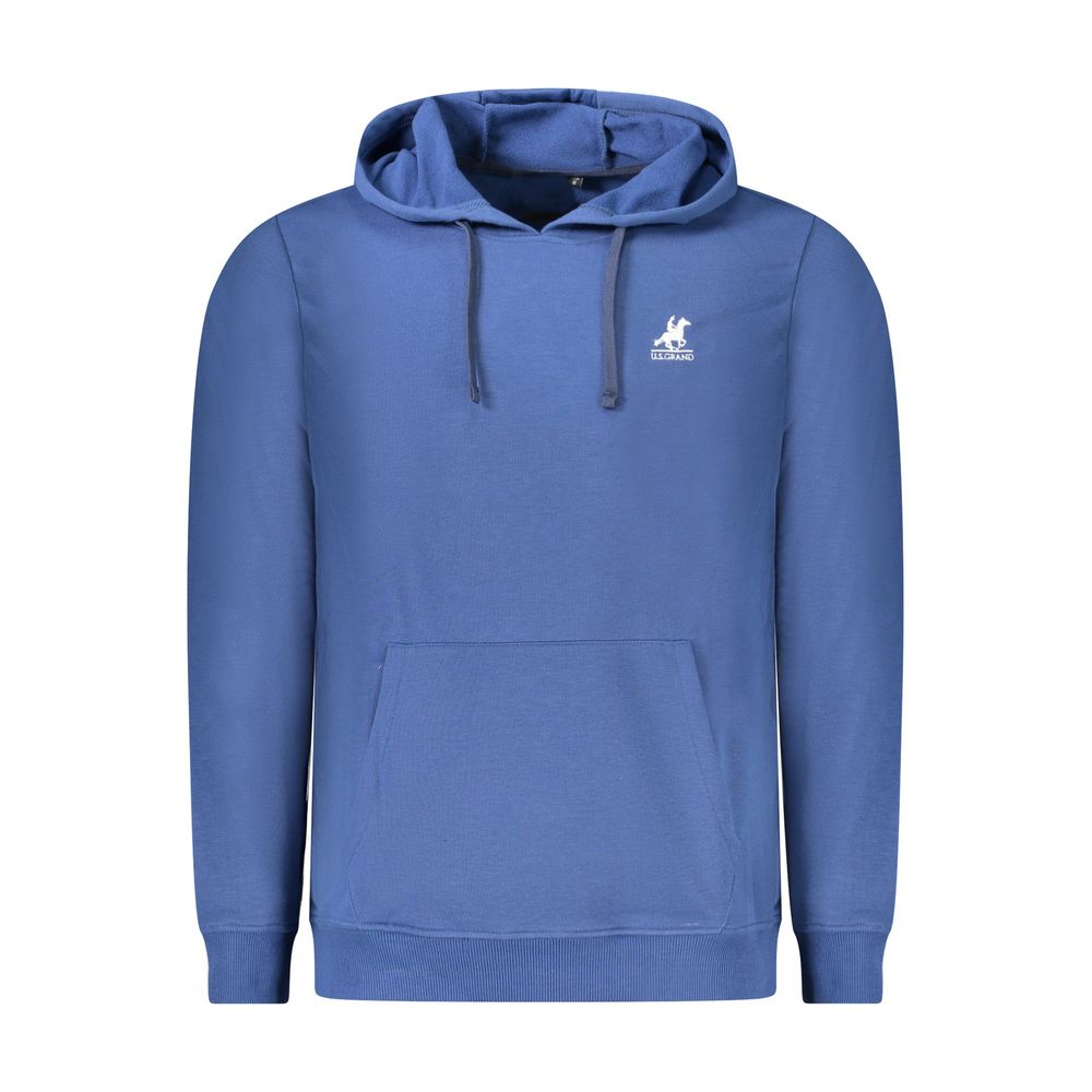 Blue Cotton Men's Hoodie