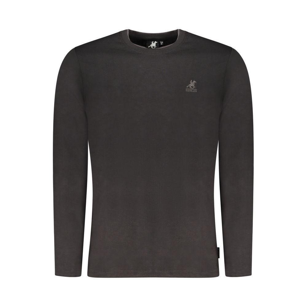 Black Cotton Men T-Shirt