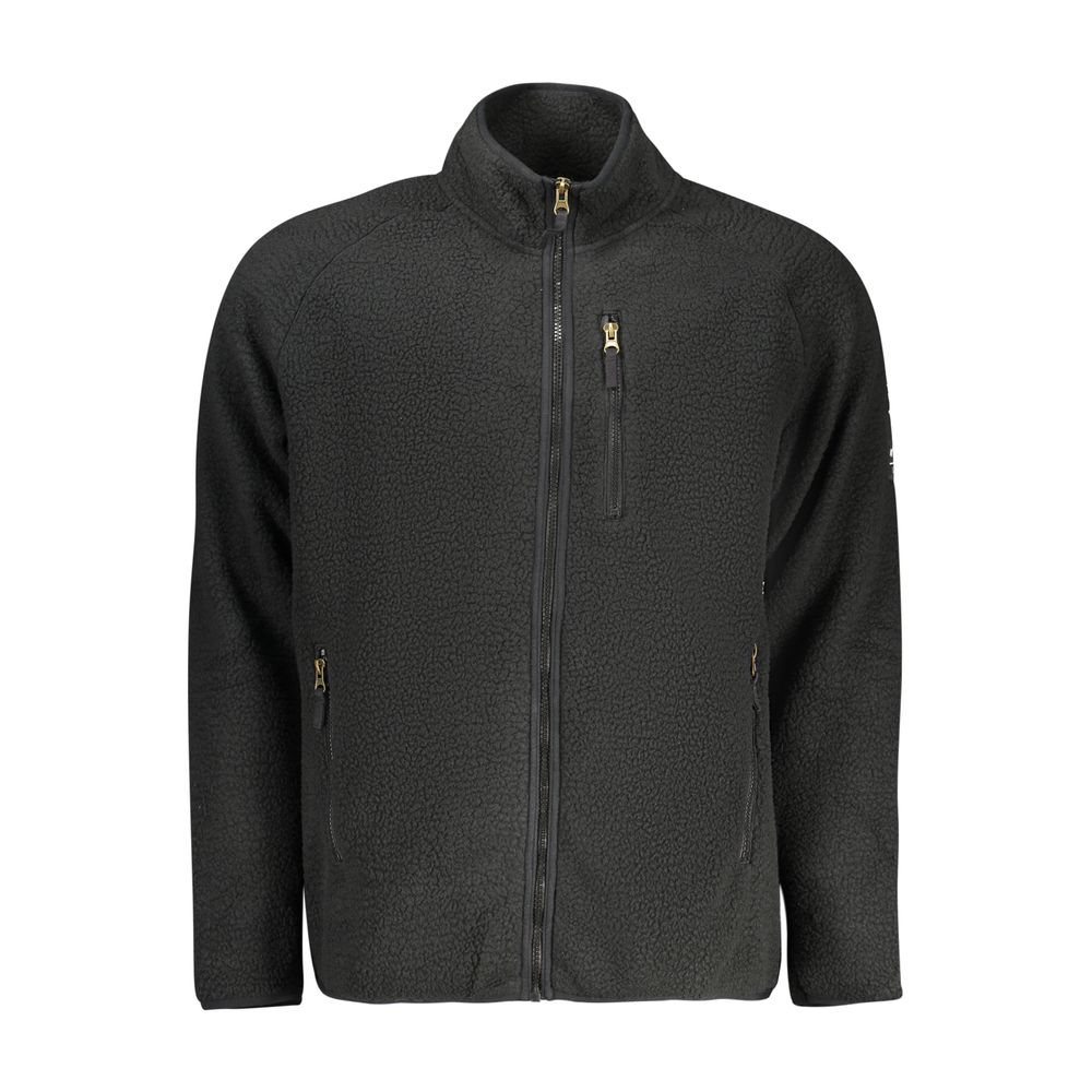 Black Polyester Men's Sweatshirt