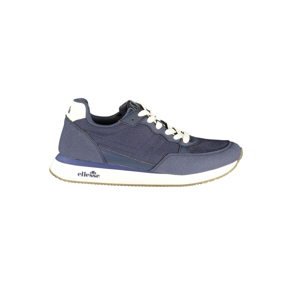 Blue Polyester Men Sneaker