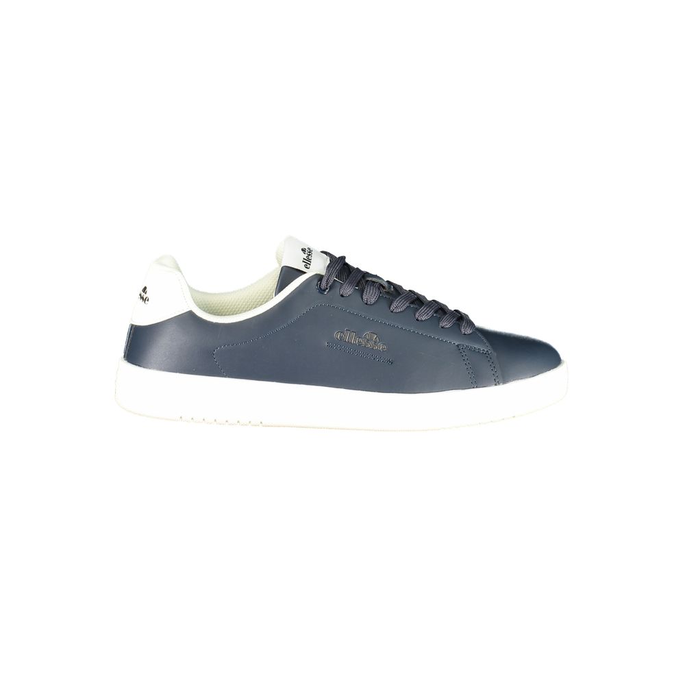 Blue Polyurethane Men Sneaker