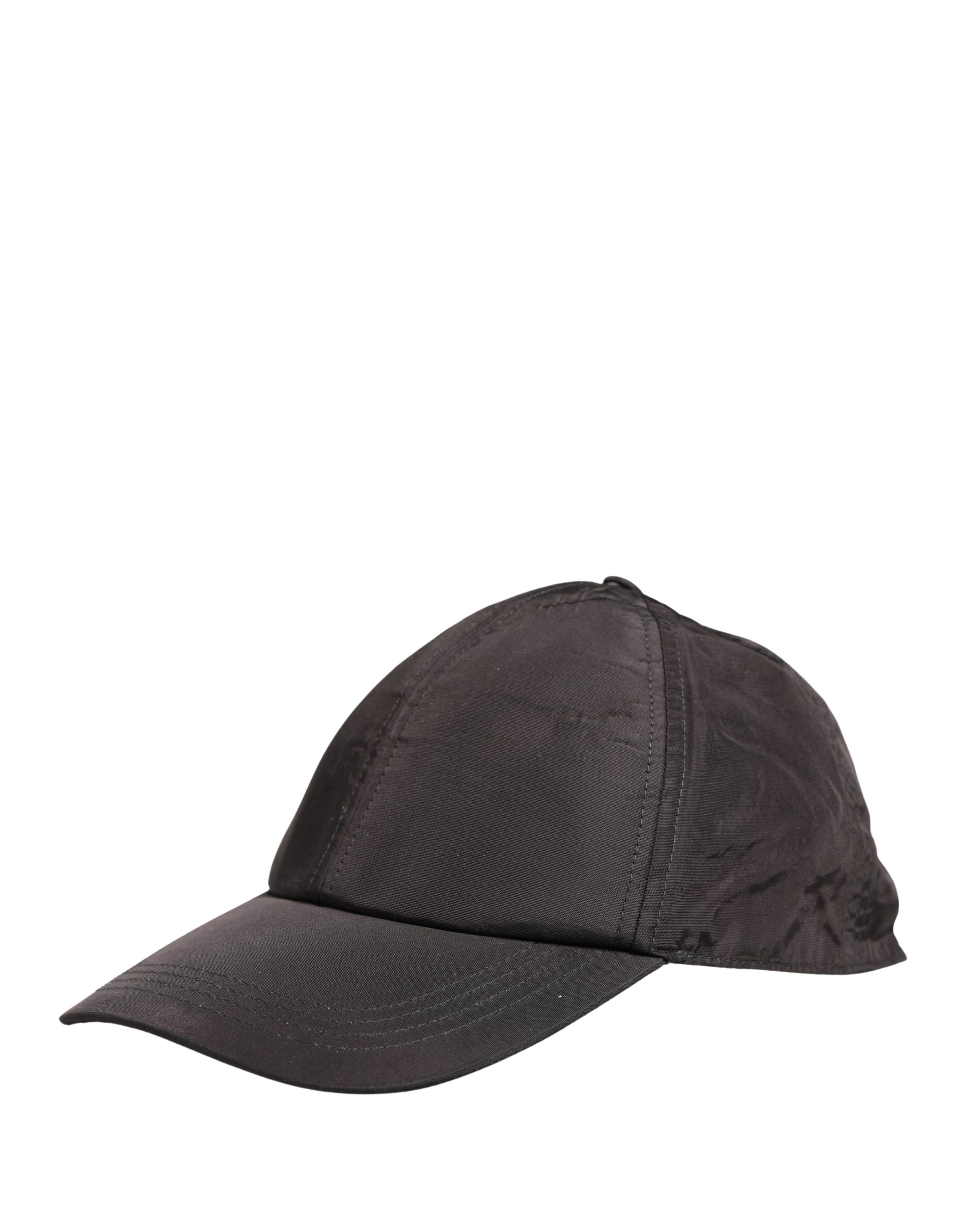 Men Black Cotton 6 Panels Baseball Cap Hat