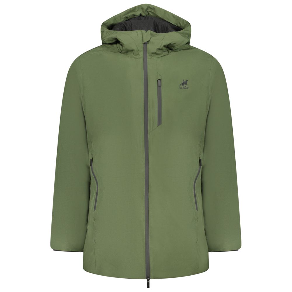 Verde Polyester Men Jacket