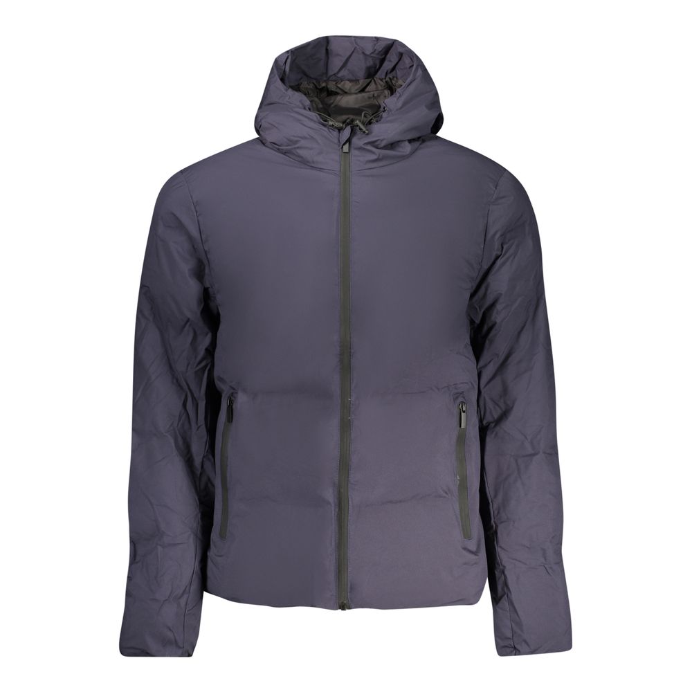 Blu Polyester Men's Jacket