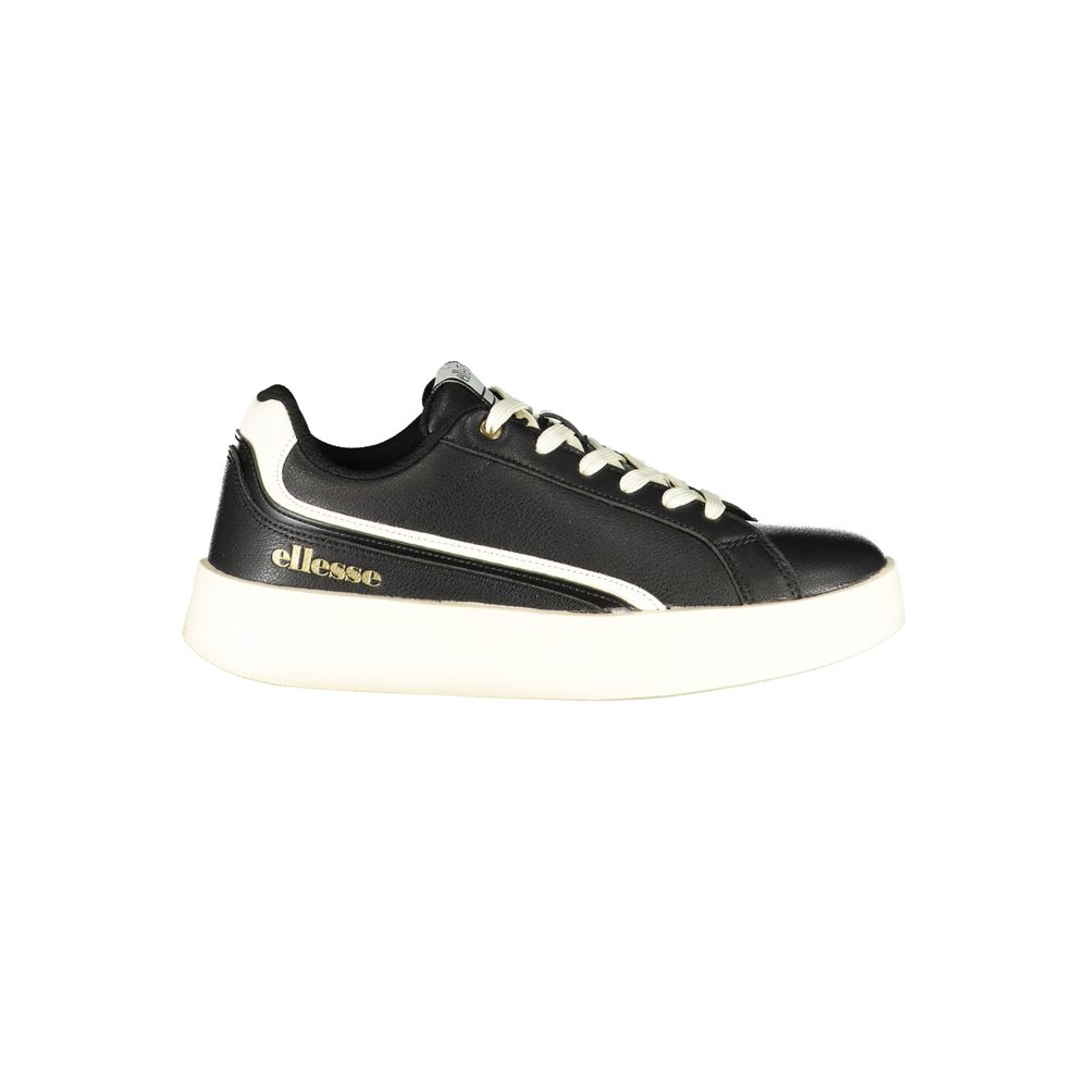 \"Nero Polyurethane Women Sneaker\"