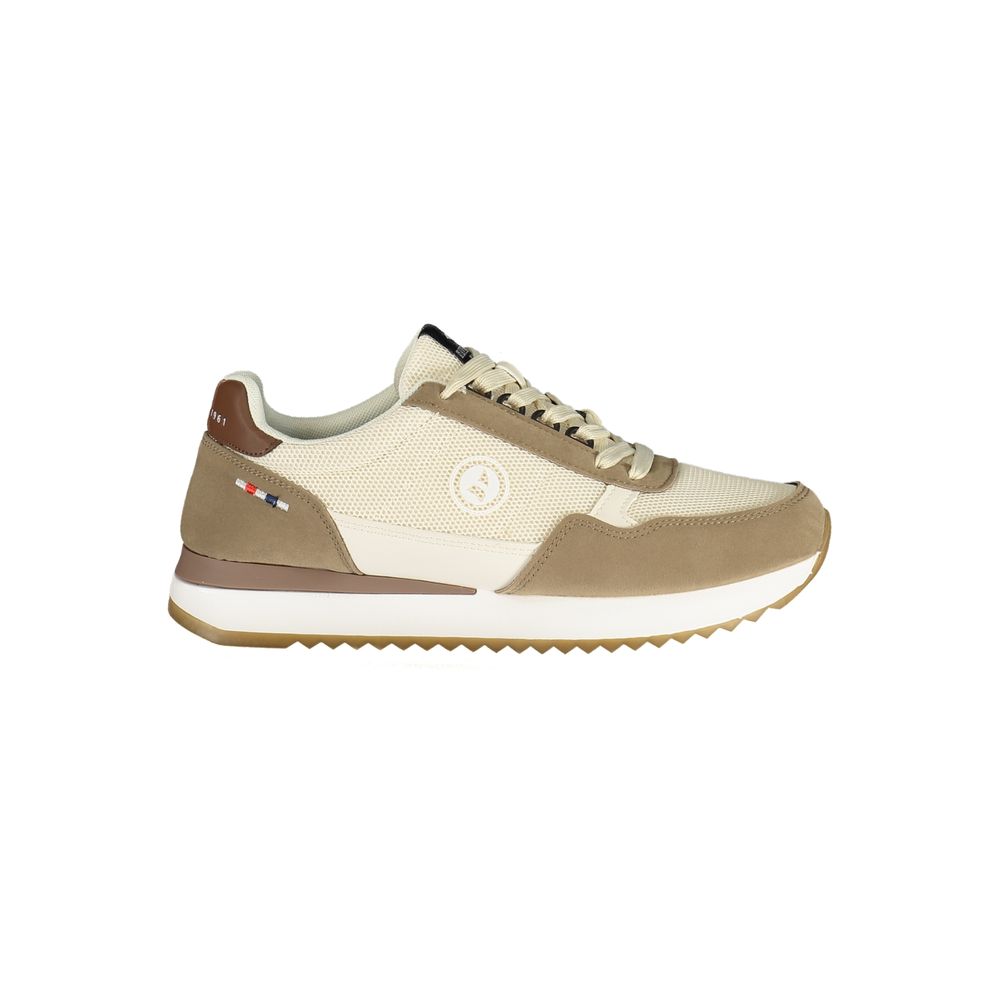 Beige Polyurethane Men Sneaker