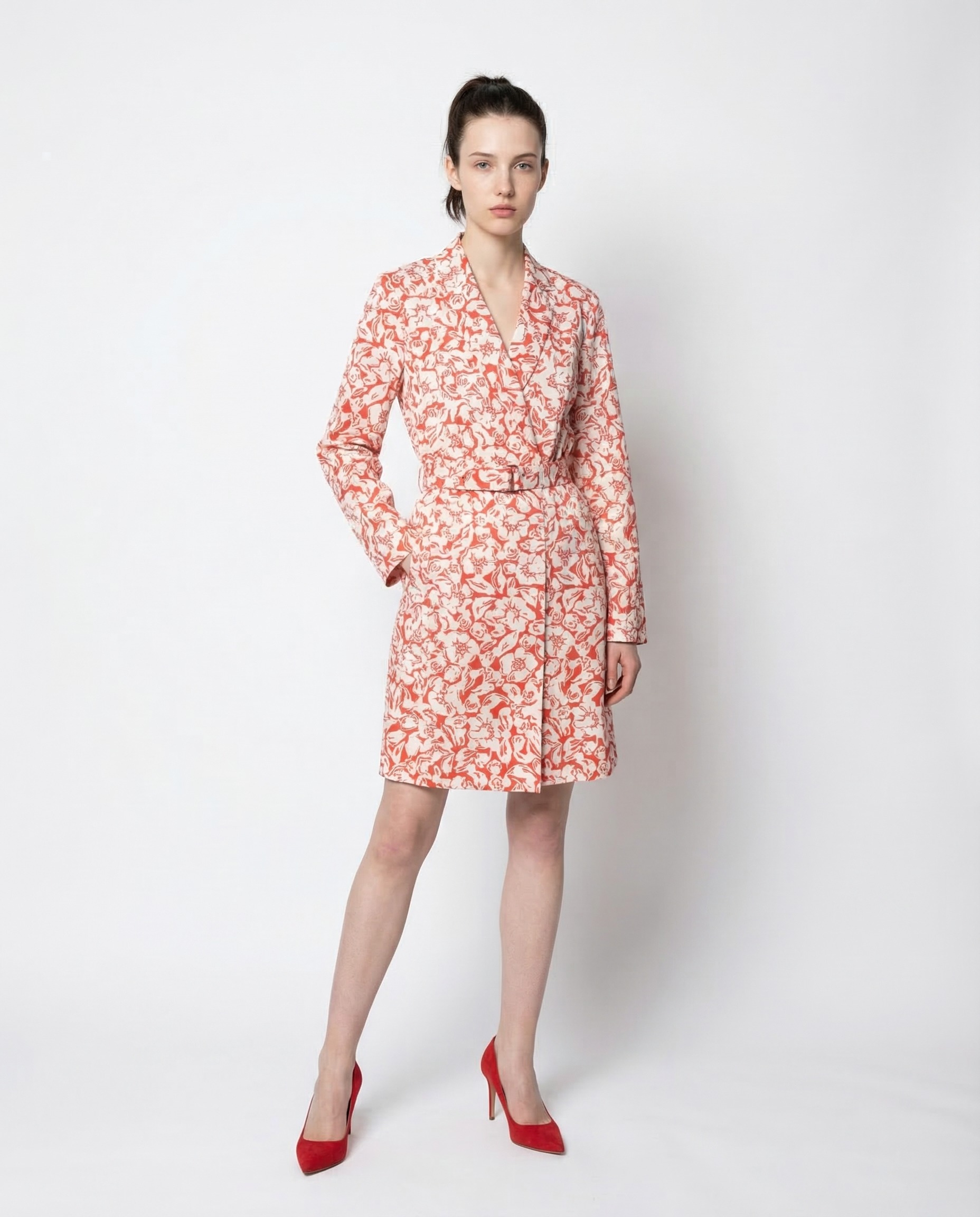 Multicolor Silk Casual Dress