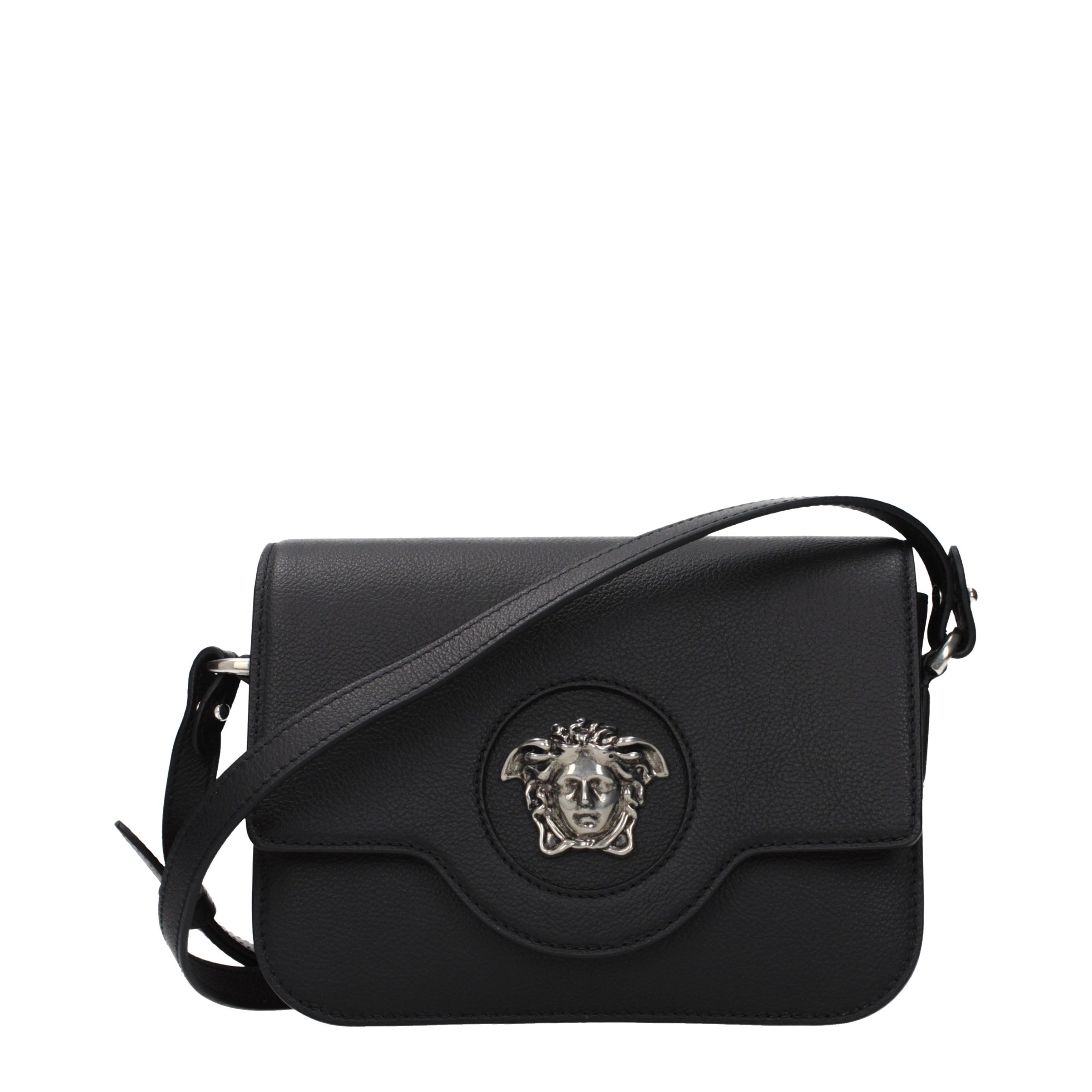 Black Leather Crossbody Bag