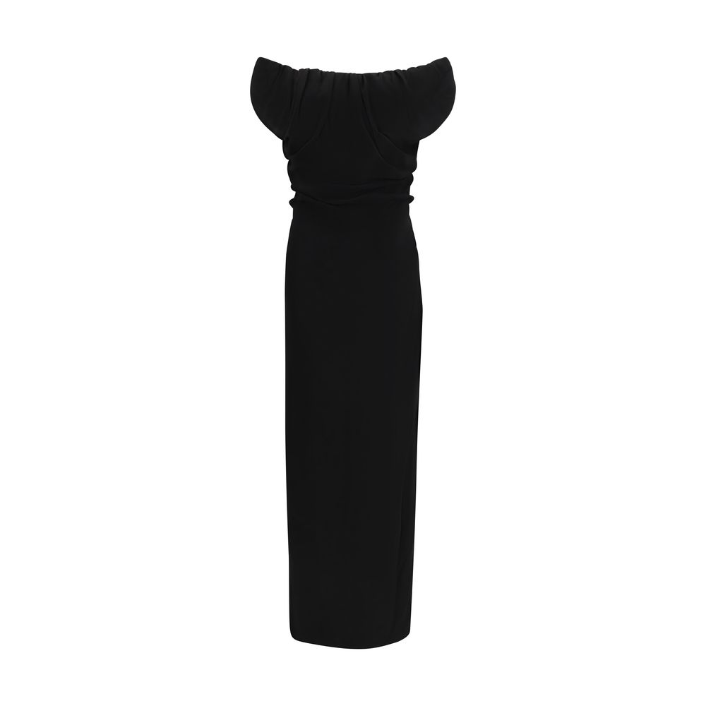 Black Viscose Casual Dress